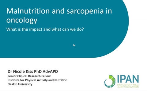 Malnutrition and Sarcopenia in oncology