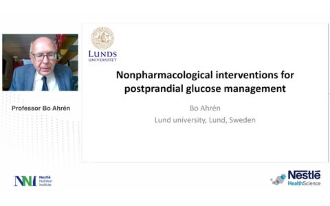 Nonpharmacological interventions for postprandial glucose management