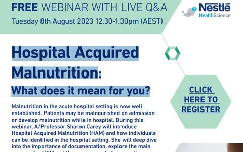 Hospital Acquired Malnutrition: What does it mean for you?