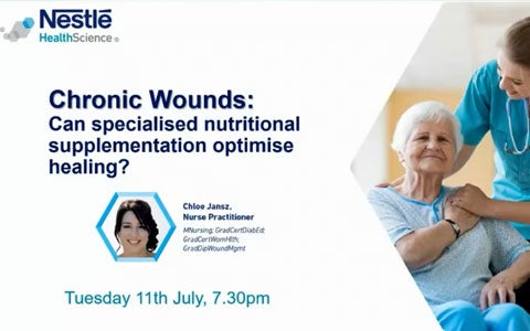Chronic Wounds: Can specialised nutritional supplementation optimise healing?  