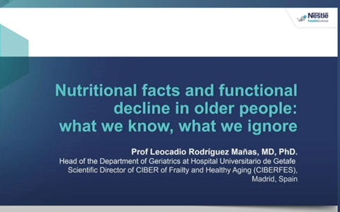 Presentation: Nutritional facts and functional decline in older people