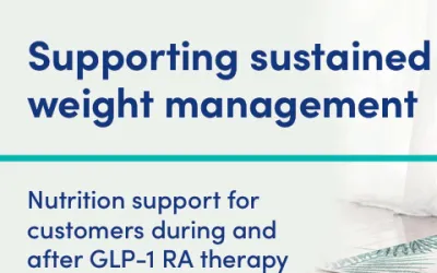 Supporting weight management following GLP-1 de-prescription