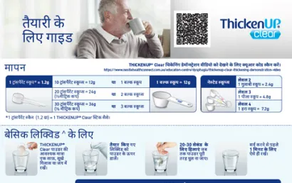 ThickenUP Clear Tea Trolly Chart in Hindi